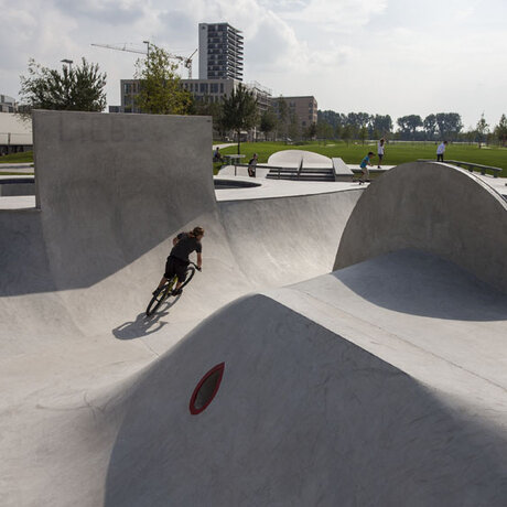 Ein Skateboardpark
